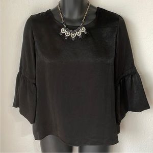 Waverly Grey Bell Sleeve Top